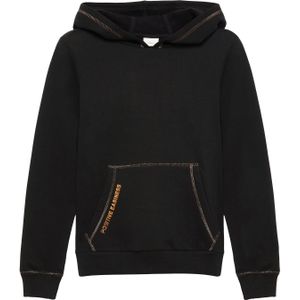 s.Oliver - 9999 - Sweatshirt - Zwart - Vaste Capuchon, Lange Mouwen, Kangoeroezak