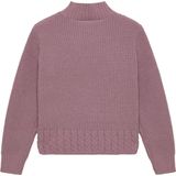 s.Oliver - Junior Trui - Roze - Katoen - Opstaande Kraag - Lange Mouwen