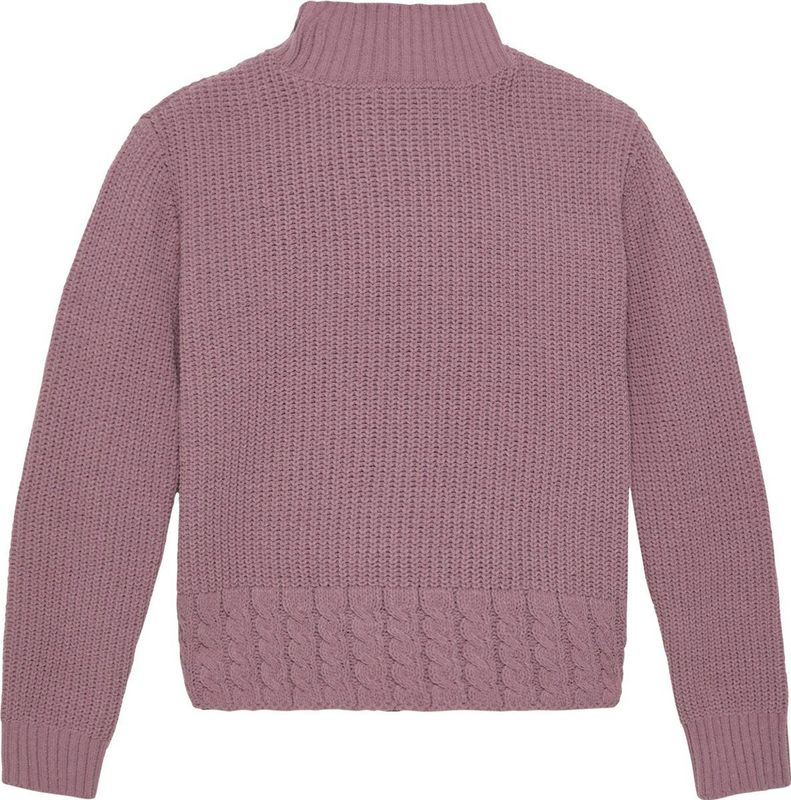 s.Oliver - Junior Trui - Roze - Katoen - Opstaande Kraag - Lange Mouwen