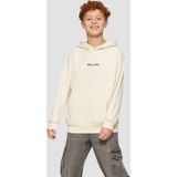Sweatshirt - Geribd Ceintuurtje - Kangaroo Zak - Sweatstof - Capuchon - Logoprint