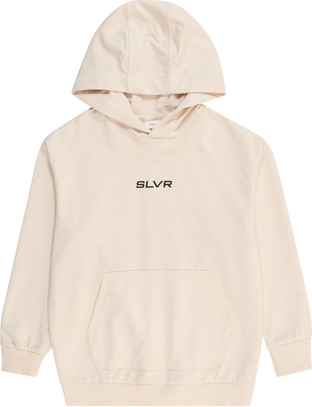 Sweatshirt - Geribd Ceintuurtje - Kangaroo Zak - Sweatstof - Capuchon - Logoprint