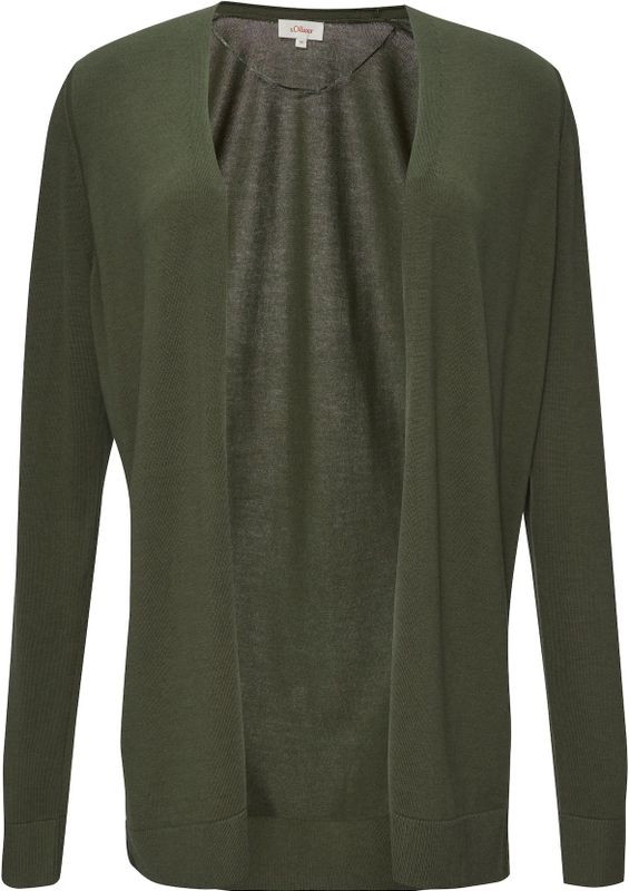 Gebreid Vest - Effen - Katoen - Lange Mouw - Normale Pasvorm