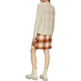 s.Oliver - Gebreide Trui - Beige - Met Structuurpatroon