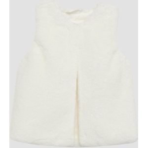 s.Oliver - Indoor-Weste - Mouwloos Vest - Pluche Imitatiebont