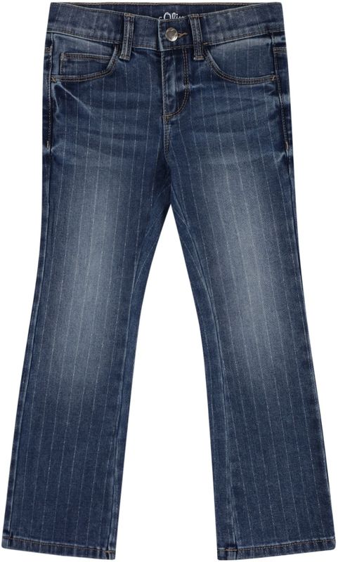 Jeans - Betsy - Regular Fit - Mid Rise - Flared Leg - Glinsterende Krijtstrepen
