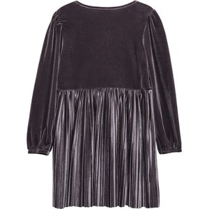 s.Oliver - Jurk - Fluwelen - Junior - Geplooide Rok - Lange Mouwen