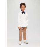 s.Oliver - Overhemd - Marine/Wit - Regular Fit - Lange Mouw