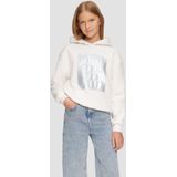 s.Oliver - Sweatshirt - Ecru - Oversized - Met Capuchon