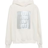 s.Oliver - Sweatshirt - Ecru - Oversized - Met Capuchon