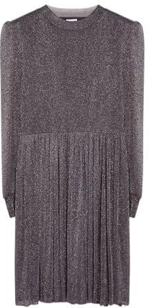 s.Oliver Junior Meisjes Mesh Jurk met Glitter Garen, 4892, 134