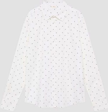 Overhemd - All-over Patroon - Katoen - Slim Fit - Lange Mouw