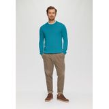 s.Oliver - Trui - Turquoise - Knitwear - Lange Mouw