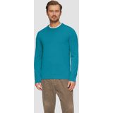 s.Oliver - Trui - Turquoise - Knitwear - Lange Mouw