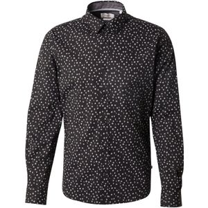 Overhemd - Gestippeld - Katoen - Slim Fit - Lange Mouw