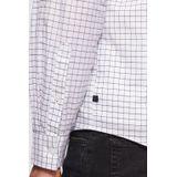 Overhemd - Geruit - Katoen - Regular Fit - Lange Mouw