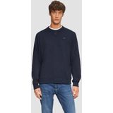 s.Oliver - Sweatshirt - Donkerblauw - Sweatstof - Ronde Hals, Lange Mouw