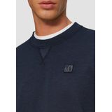 s.Oliver - Sweatshirt - Donkerblauw - Sweatstof - Ronde Hals, Lange Mouw