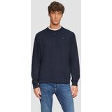 s.Oliver - Sweatshirt - Donkerblauw - Sweatstof - Ronde Hals, Lange Mouw