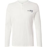 s.Oliver - Shirt - Wit - Jersey - Lange Mouw, Henley Hals