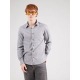 s.Oliver - Overhemd - Blauw - Lange Mouwen - Seersucker