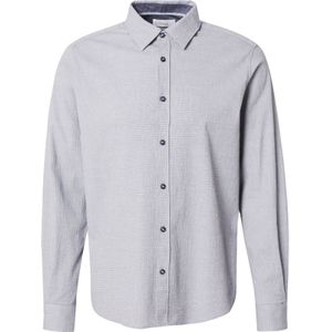 Overhemden - Blauw - Seersucker - Lange Mouwen - Knoopsluiting