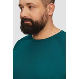 s.Oliver Big Size - Pullover - Petrol - Fijn Gebreid