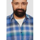 Shirt - Geruit Overhemd - Stretchkatoen - Regular Fit