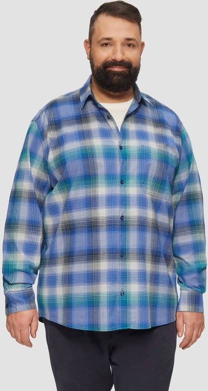 Shirt - Geruit Overhemd - Stretchkatoen - Regular Fit