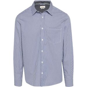 Overhemd - Gestreept - Katoen - Lange Mouw - Regular Fit