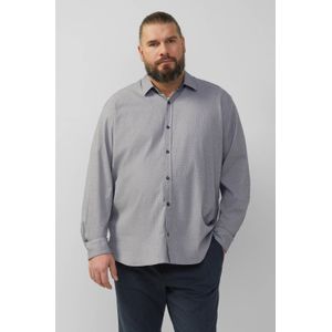 Shirt - Casual Seersucker - Ruitpatroon - Normale Pasvorm