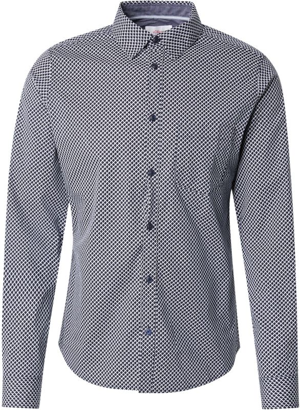 Overhemd - Katoen - Stretch - Motief