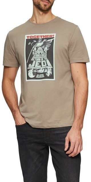 Shirt - Jersey - Ronde Hals - Motiefprint - Normale Pasvorm - Kwartmouw