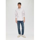 s.Oliver - Casual Overhemd - Paars - Katoen - Regular Fit