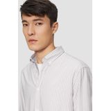 s.Oliver - Casual Overhemd - Paars - Katoen - Regular Fit