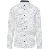 s.Oliver - Overhemd - Navy / Hemelsblauw / Wit - Katoen - Slim Fit