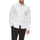 s.Oliver - Overhemd - Navy / Hemelsblauw / Wit - Katoen - Slim Fit