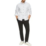 s.Oliver - Overhemd - Navy / Hemelsblauw / Wit - Katoen - Slim Fit