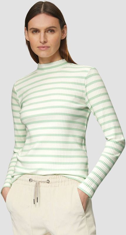 Shirt - Gestreept - Jersey - Lange Mouw - Slanke Pasvorm