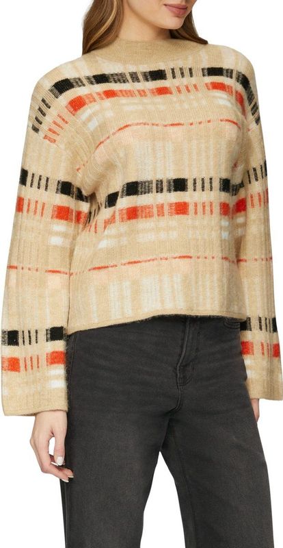 Gebreide Trui - Geruit Dessin - Zacht - Relaxed Fit