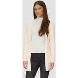 s.Oliver - Gebreid Vest - Beige - Knitwear - Effen Motief