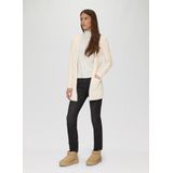 s.Oliver - Gebreid Vest - Beige - Knitwear - Effen Motief