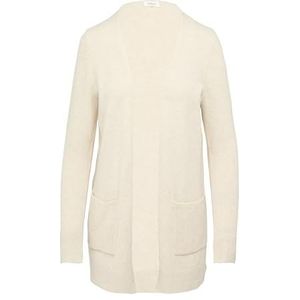 s.Oliver - Gebreid Vest - Beige - Knitwear - Effen Motief