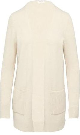 s.Oliver - Gebreid Vest - Beige - Knitwear - Effen Motief