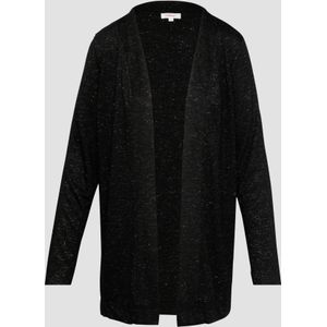 s.Oliver - Gebreid Vest - Zwart - Jersey - Glitterend