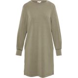 Cocktailjurk - Effen - Lange Mouw - Knielengte - Normale Pasvorm