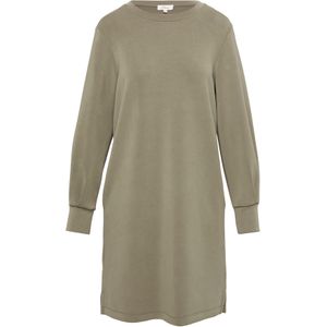 Cocktailjurk - Effen - Lange Mouw - Knielengte - Normale Pasvorm