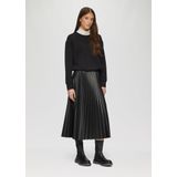 s.Oliver - Sweatshirt - Zwart - Jersey - Ronde Hals, Lange Mouw, Losse Pasvorm