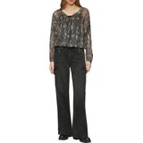 s.Oliver - Blouseshirt - Grijs - Dierenprint - Lange Mouw