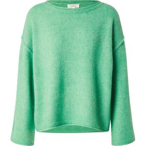 s.Oliver - Gebreide Trui - Jade Green - Wijde Mouwen