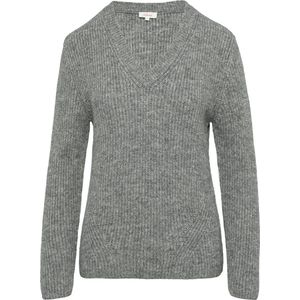 Gebreide Trui - Dark Grey Melange - Gemêleerde Look